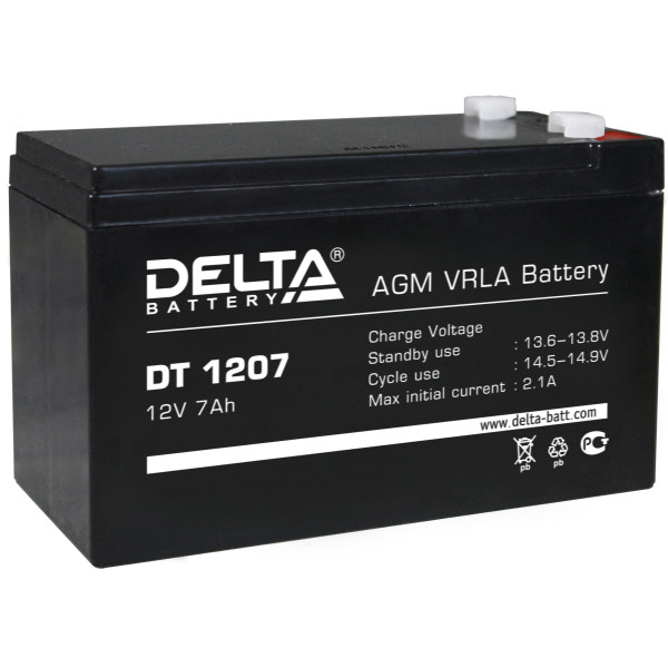 Аккумулятор Delta DT 1207 в Ярославле